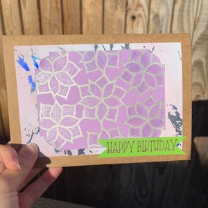 Tarjeta de cumpleaños de flores