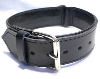 Hundehalsband Schmuck Halsband Lederhalsband Schwarz 4 cm