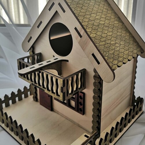 Birdhouse Plans Boy/girl Toys 3d Model for Laser Cutting PDF Etsy UK