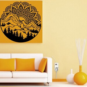Mandala lanscape wall decoration