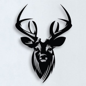 Reindeer wall decoration living room decoration file for laser cutting svg dxf pdf ai cdr home improvement
