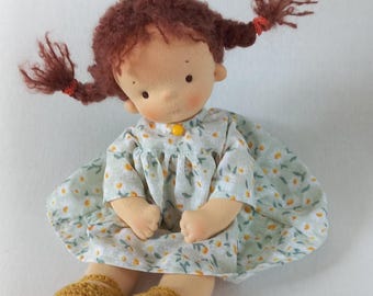 Handmade 12 İnc / 30cm Waldorf doll with a set of clothes