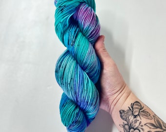 Hand Dyed Yarn - Mystique - Merino Wool / Nylon - SOCK