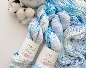 100% Cotton Hand Dyed Yarn- Perfectly Periwinkle