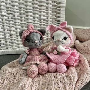 Luna die Katze Häkelanleitung. Amigurumi Katzen-Muster