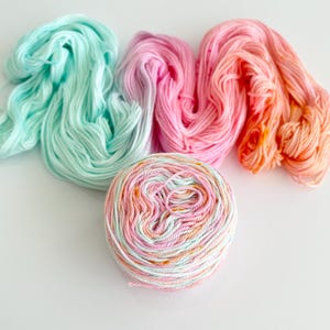 Hand Dyed Cotton Yarn - 100% Australian Cotton - &quot;Tropic like it’s hot&quot;