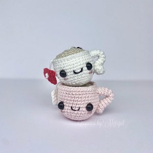 Kawaii Teacup Keyring [PATTERN ONLY] Amigurumi crochet pattern