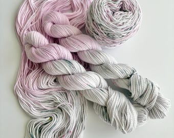 100% Baumwolle - Handgefärbtes Garn - Peony Dip