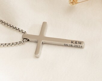 Personalized Cross Name Necklace: Custom Religious Gift
