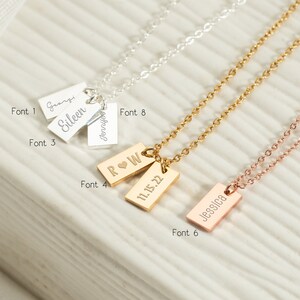 Name bar necklace australia top