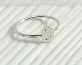 Sternzeichen Ring, Sternzeichen Ring, Sternzeichen Ring, Sternzeichen Ring, personalisiertes Geschenk, Geburtstagsgeschenk, Brautjungfer Geschenk, Weihnachtsgeschenk