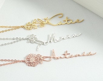 Gold Plated Name Necklace - Etsy Australia