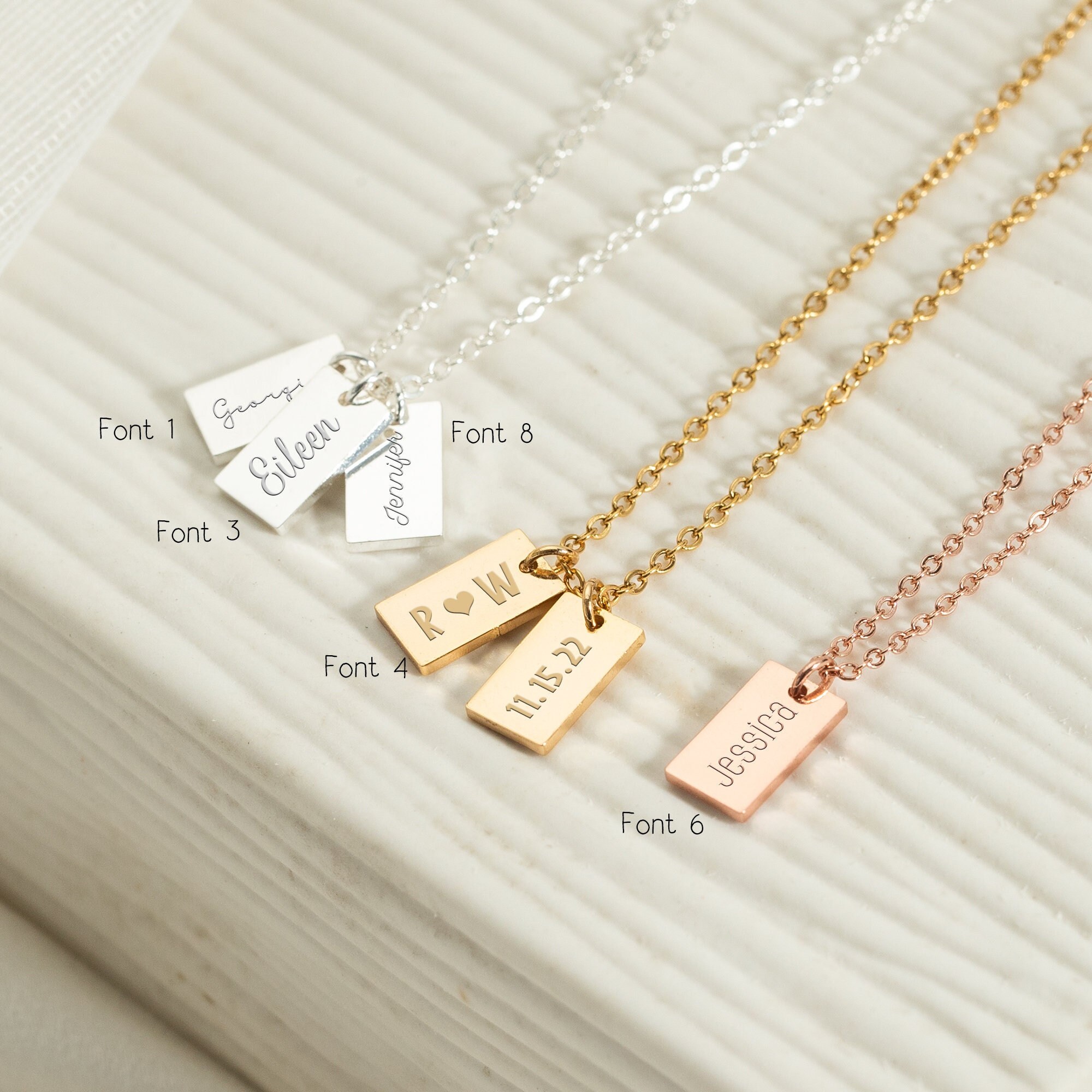 Name online tag pendant