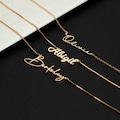 Personalized Silver Name Necklace,Custom Gold Plated Name Necklace, Personalized Name Jewelry for mum,Mothers Day Gift for mom,Birthday Gift