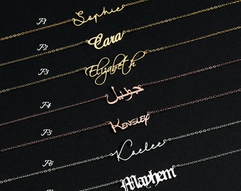 Gold Name Necklace: Personalized Custom Jewelry Gift