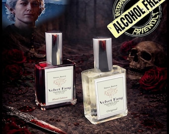 Velvet Fang Alcohol-Free Perfume | Astarion Inspired Vampire Fragrance | Gothic Fantasy Dry Perfume Spray | International Friendly | 15 mL