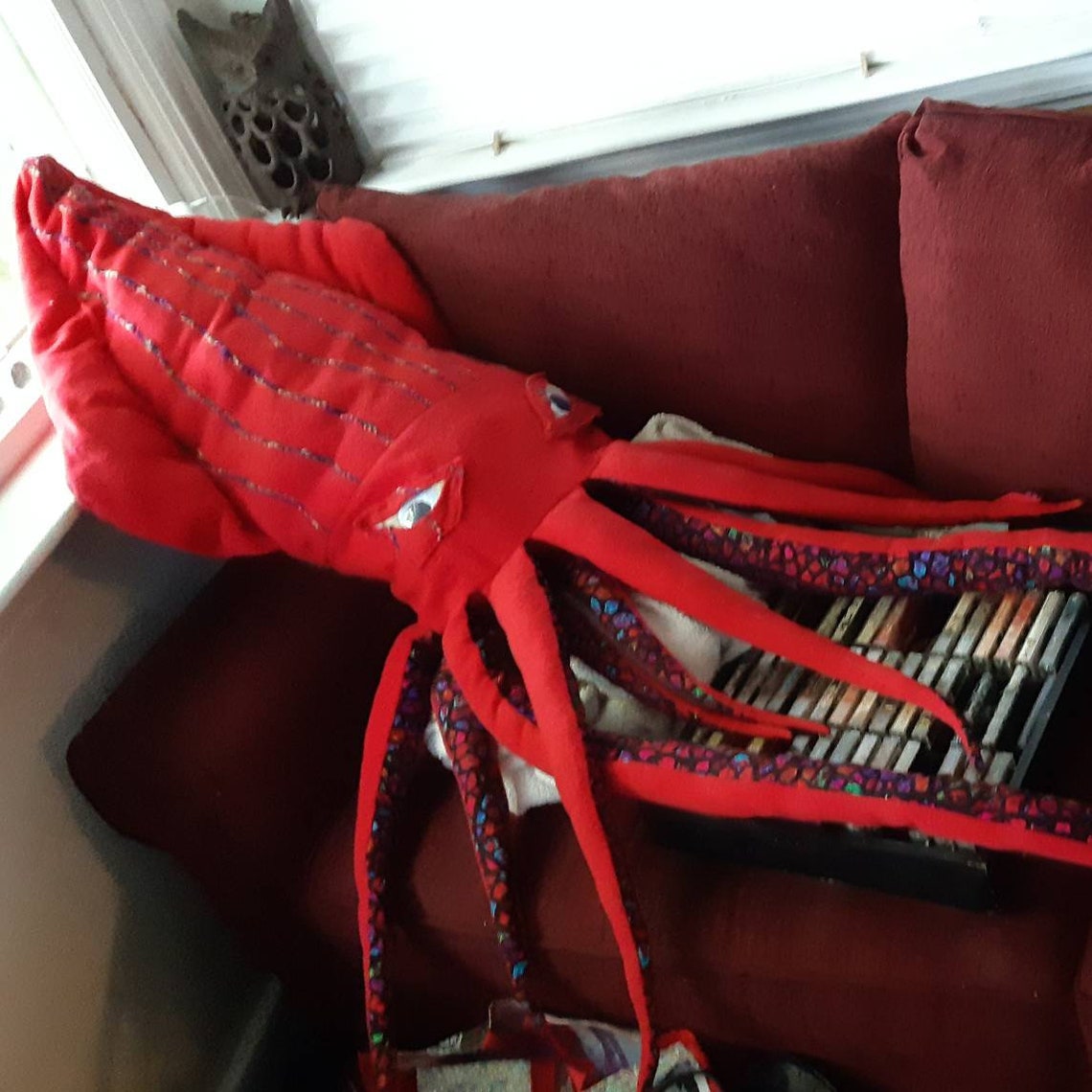 Giant Squid 8� 244 Cm Custom Stuffed Pillow Squid Plushie Giant Squid 8� 244 Cm Custom Stuffed Pillow Squid Plushie