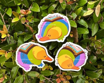 Pride Echidna Vinyl Sticker | LGBT Charity, Waterproof Decal
