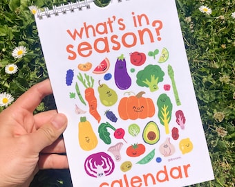 Cosa c'è di stagione? Calendario dei prodotti riutilizzabile eterno