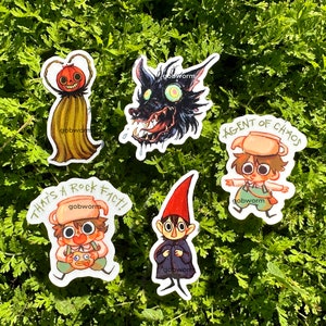 Pegatinas de pared "Más allá del jardín" / Juego de papelería con calcomanías impermeables de otoño de Greg y Wirt