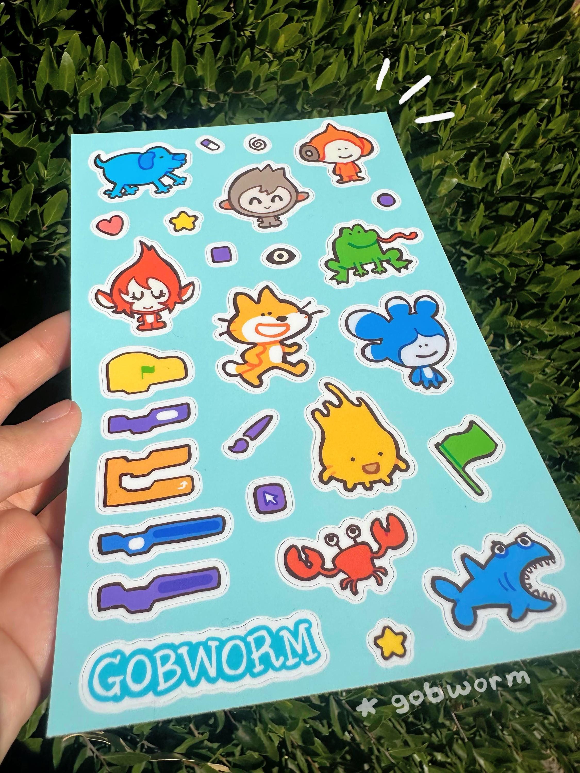 Silly Scratch Sticker Sheet | Waterproof Vinyl Decals - Etsy