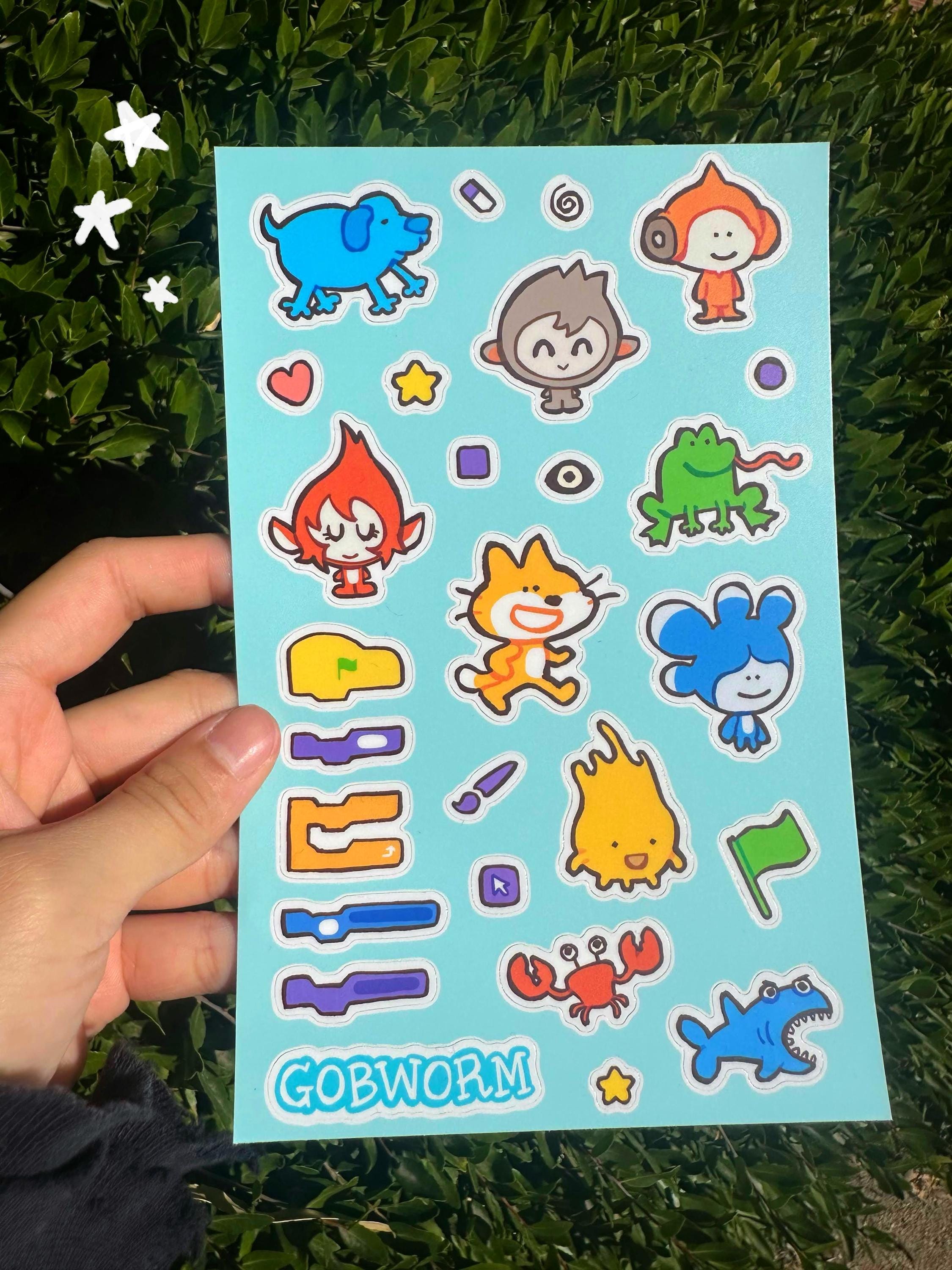 Silly Scratch Sticker Sheet | Waterproof Vinyl Decals - Etsy