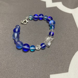 Blue Beaded Bracelet