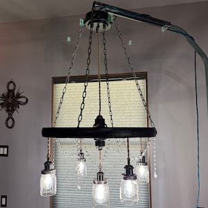 Wagon Wheel Chandelier