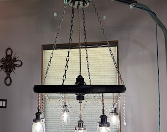 Wagon Wheel Chandelier