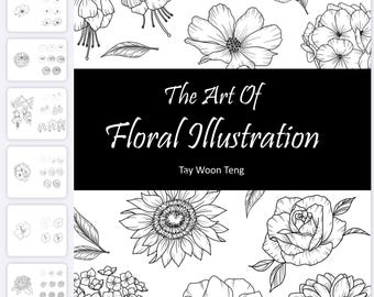 Stapsgewijze handleiding bloemen tekenen: afdrukbare pdf-werkbladen. Tutorials over bloemen tekenen