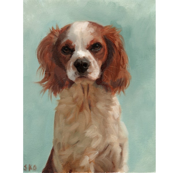 Custom Pet Portrait from Photo, Hand Painted, Original Pet Portrait on Canvas, Custom Cat/ Dog/ Bird/ Rabbit Oil Painting