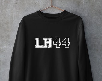 LH44 Sweatshirt, Lewis Hamilton Sweatshirt, F1 Gift, Formula 1 Fans