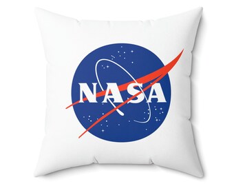 NASA Pillow Case, Double Sided Throw Pillow Case, Home Decor, Nerdy Gift,  Science Gift, Spun Polyester Square Pillow Case