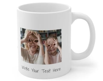 Personalized Photo Coffee Mug , Birthday , for Mom, Anniversary for Her/him Gift