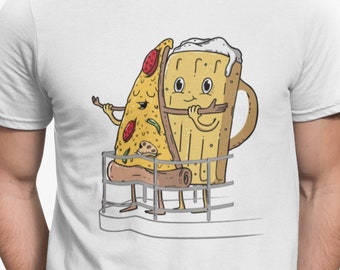 Jack and Rose Pizza Beer Shirt, Funny Pizza Shirt, Funny Parody Tee for Men & Women, Gift for Beer Lovers and Foodies, Novelty Movie Gifts