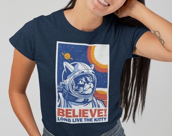 Astronaut Cat Shirt, Astronaut Shirt, Cat T-shirt, Funny Cat Shirt, Pet Lover Shirt, Cat Lover Gift, Cute Cat Shirt, Galaxy Space Cat