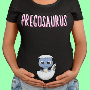 Pregnancy Shirt, Pregosaurus Maternity Shirt, Pregnancy Announcement, Funny Maternity Shirt, Pregnant Wife Shirt, New Baby Gift