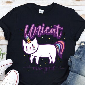 Unicat Funny Cat Shirt, Unicorn Cat Lover Shirt, Cute Unicat Shirt for Kids & Adults, Funny Cat Gift, Pet Lover Unicorn Cat Tee