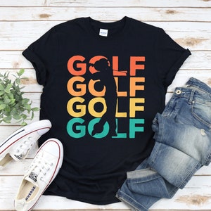 Retro Golfing Shirt, Golfing Gift for Men and Women, Father&#39;s Day Gift Idea, Golf Lover Gifts, Golf Shirts, Vintage Golf Shirts and Tees