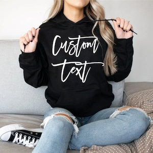 Custom Text and Photo Hoodie, Custom Hoodie With Photo, Custom Text Hoodie, Personalized Photo On Hoodie, Make Your Own Shirt, Custom Gifts