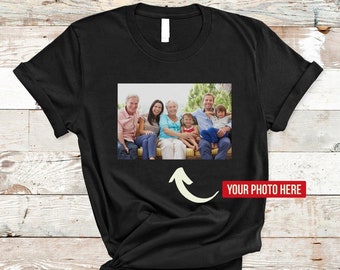 Custom Text and Photo Shirt, Custom Shirt With Photo, Custom Text Shirt, Personalized Photo On Shirt, Make Your Own Shirt, Custom Gifts