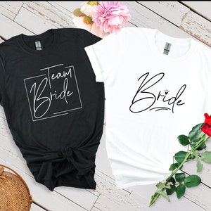 Bachelorette Party Shirts, Team Bride Shirts, Bridal Party Shirts, Bridesmaid Shirt, Bridal Party Gift, Wedding Shirt, Bachelorette T-Shirts
