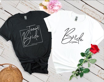 Bachelorette Party Shirts, Team Bride Shirts, Bridal Party Shirts, Bridesmaid Shirt, Bridal Party Gift, Wedding Shirt, Bachelorette T-Shirts
