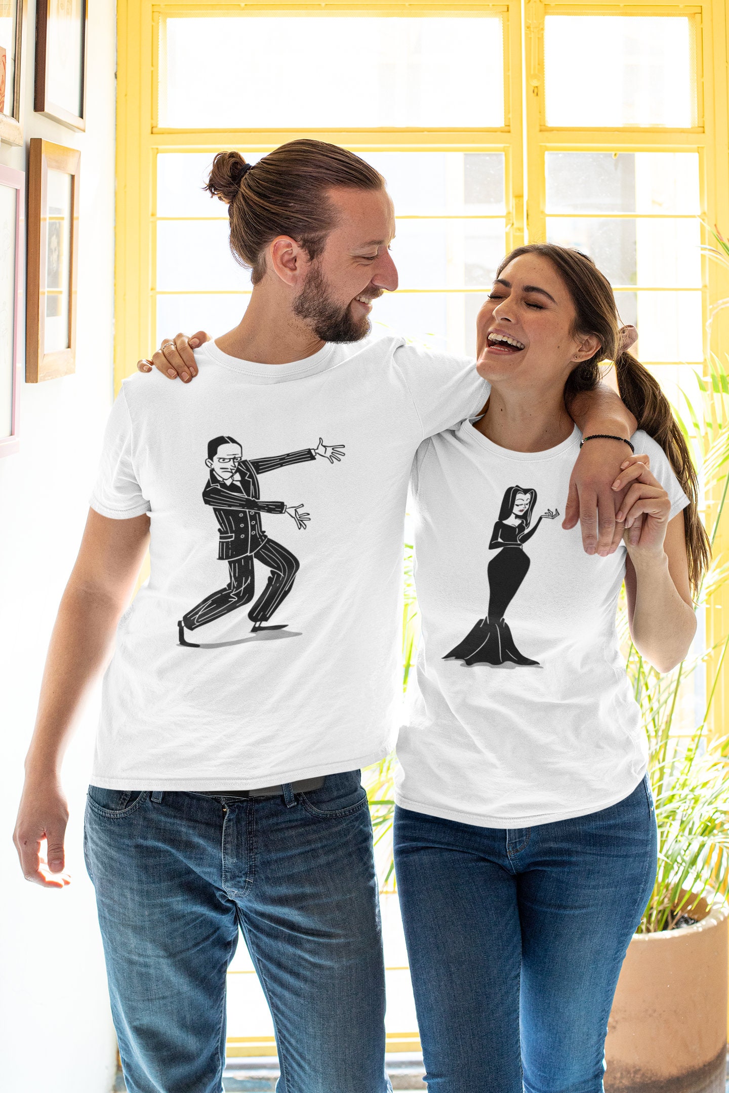 his and hers halloween t shirts