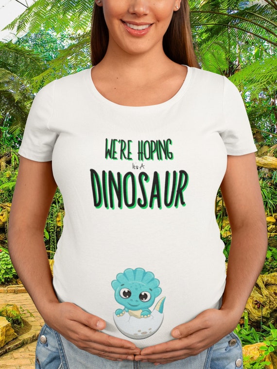We're Hoping It's A Dinosaur T Shirt Mamasaurus Pregnancy We're Hoping It's A Dinosaur T Shirt Mamasaurus Pregnancy