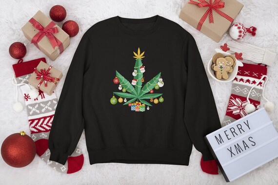 Cannabis christmas sweater new arrivals