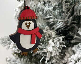 Weihnachts Pinguin Ohrringe