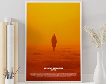 Blade Runner 2049 Movie Poster: Minimalist Retro Art Print