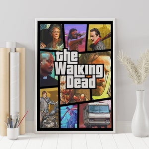 Walking Dead Poster, the Walking Dead Wall Art, Walking Dead Comic