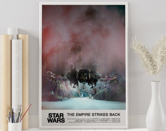 Star Wars The Empire Strikes Back Poster - Minimalist Vintage Movie Poster